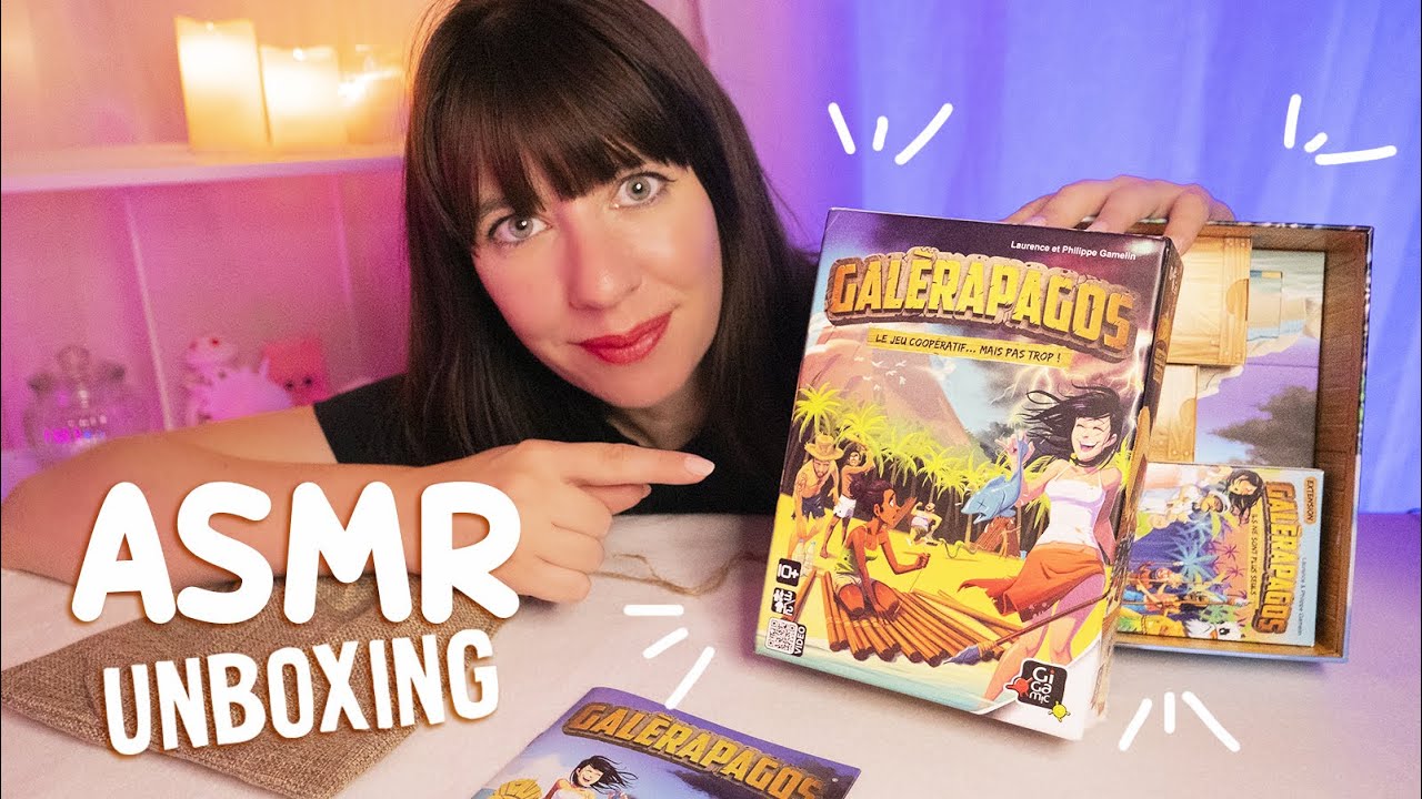 ASMR FR | UNBOXING jeu de société - GALERAPAGOS