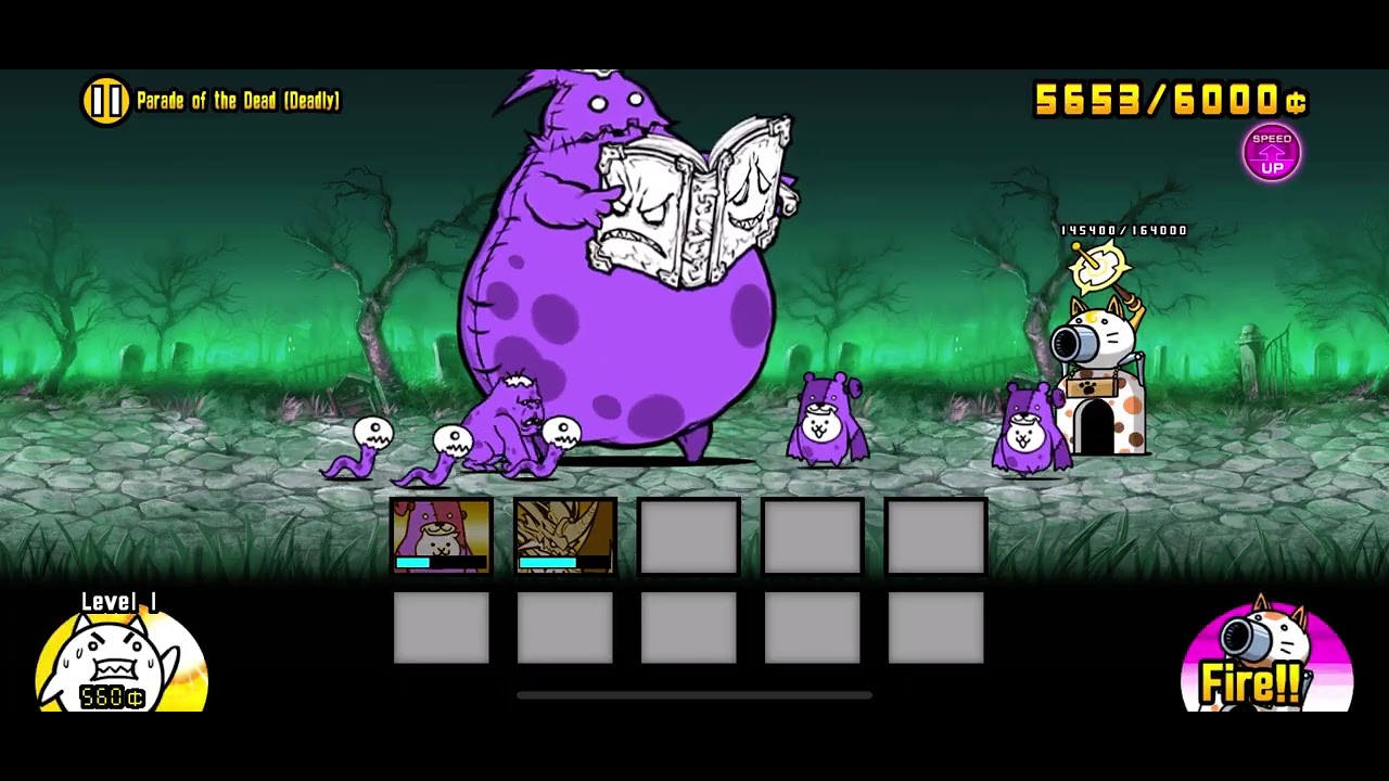 Beating abyssal dead of debut (the battle cats)