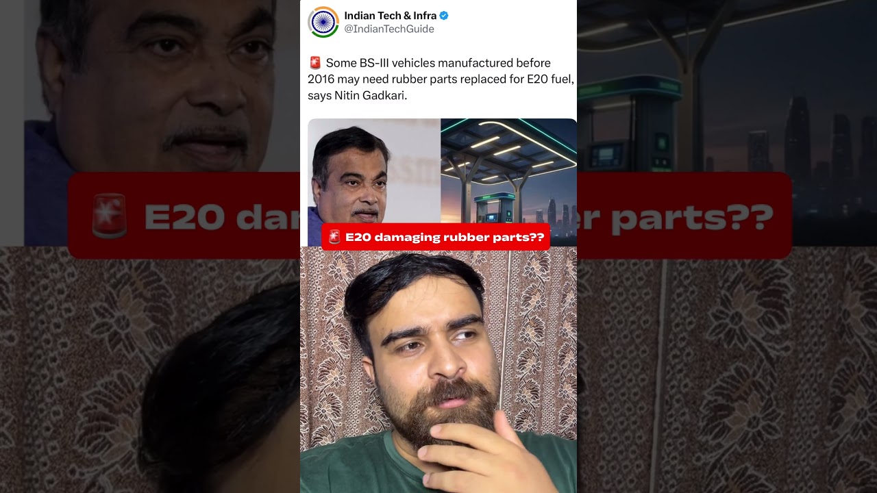 E20 fuel damaging rubber parts - Nitin Gadkari ji #ethanol #ethanolfuel #e20 #nitingadkari