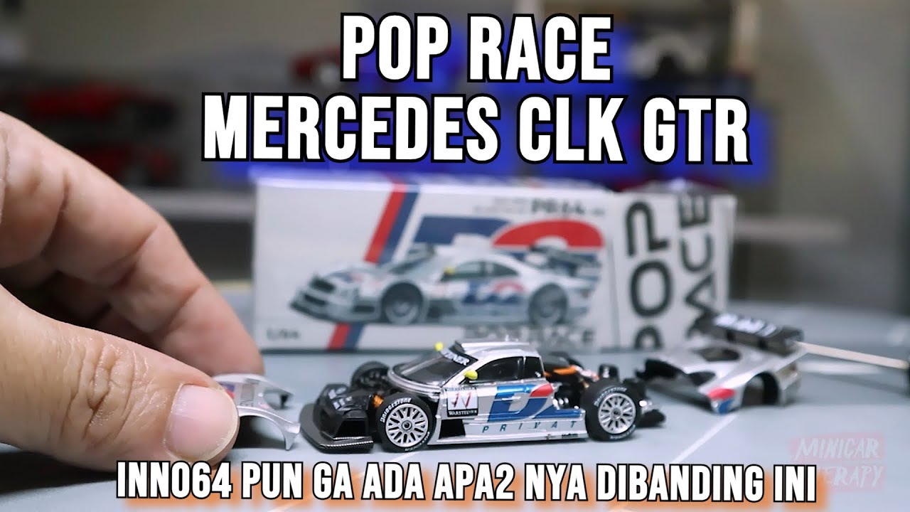 DIECAST YANG GW TUNGGU,..  POP RACE MERCEDES CLK GTR