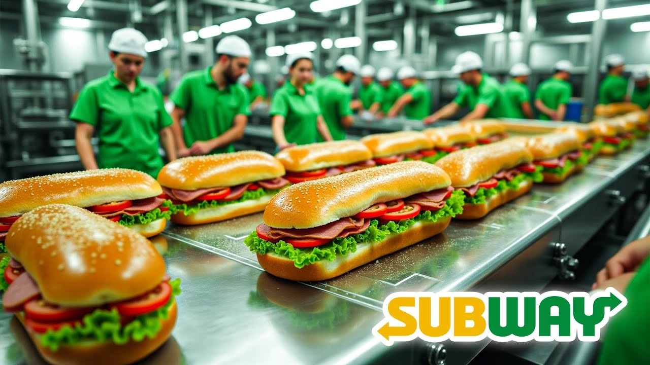 Como o sanduíche do SUBWAY é feito - Processo Industrial