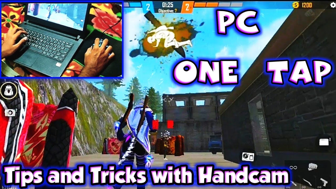 PC freefire One Tap Tips and Tricks with HandcamTamil | Government laptop Freefire| Rockram Gaming
