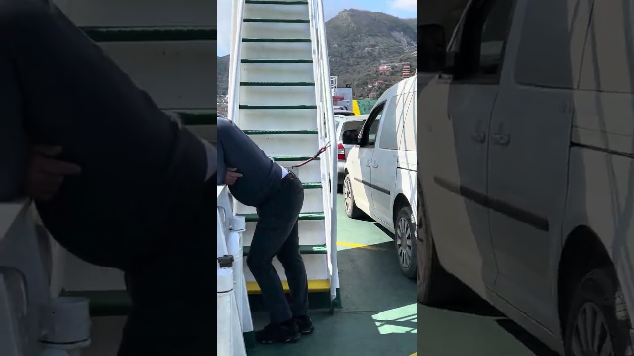 #montenegro,переправа на пароме в боко-которском заливе 