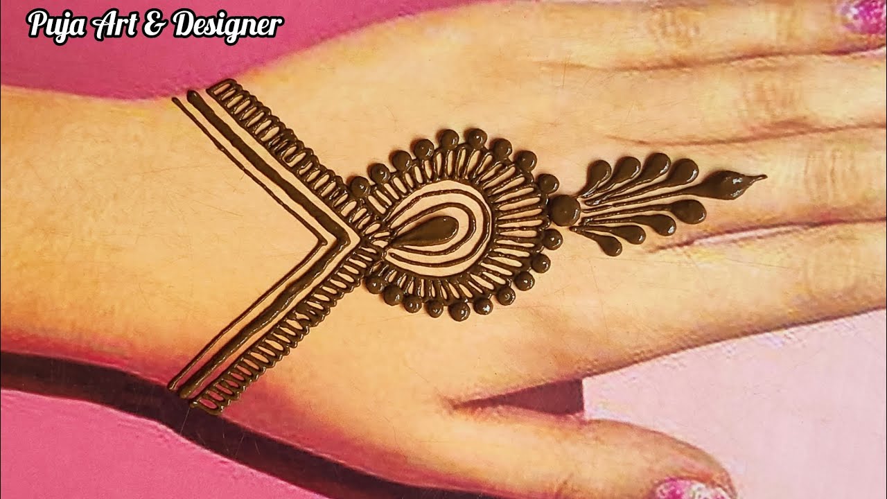 Very Beautiful & Easy Mehndi Design for Beginners | Simple & Stylish Mehndi Design |