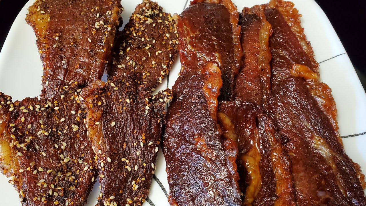 Beef Jerky recipe (Qhia ua nqaij qha Asian style qab tshaj)