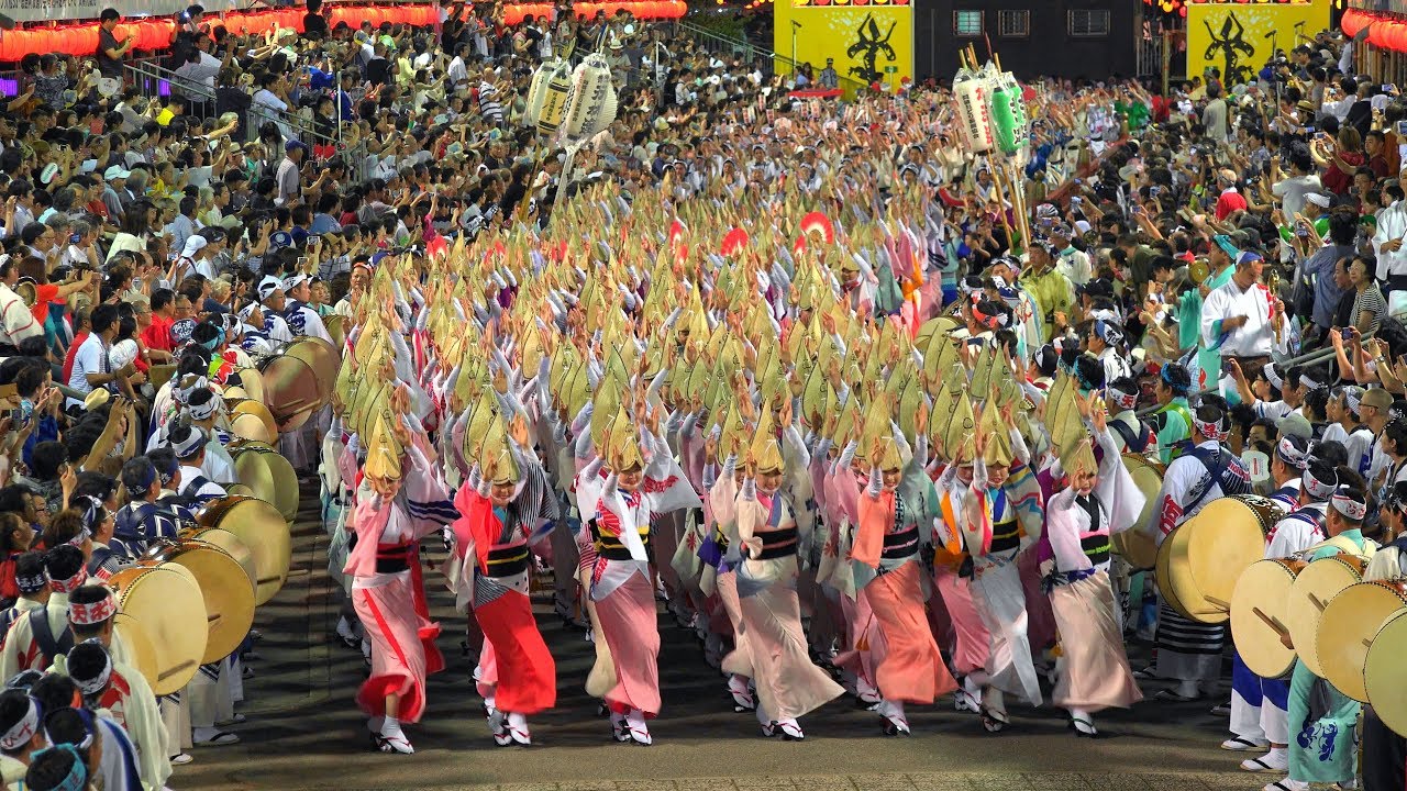 「総踊り」最終日！南内町演舞場 徳島阿波おどり2017