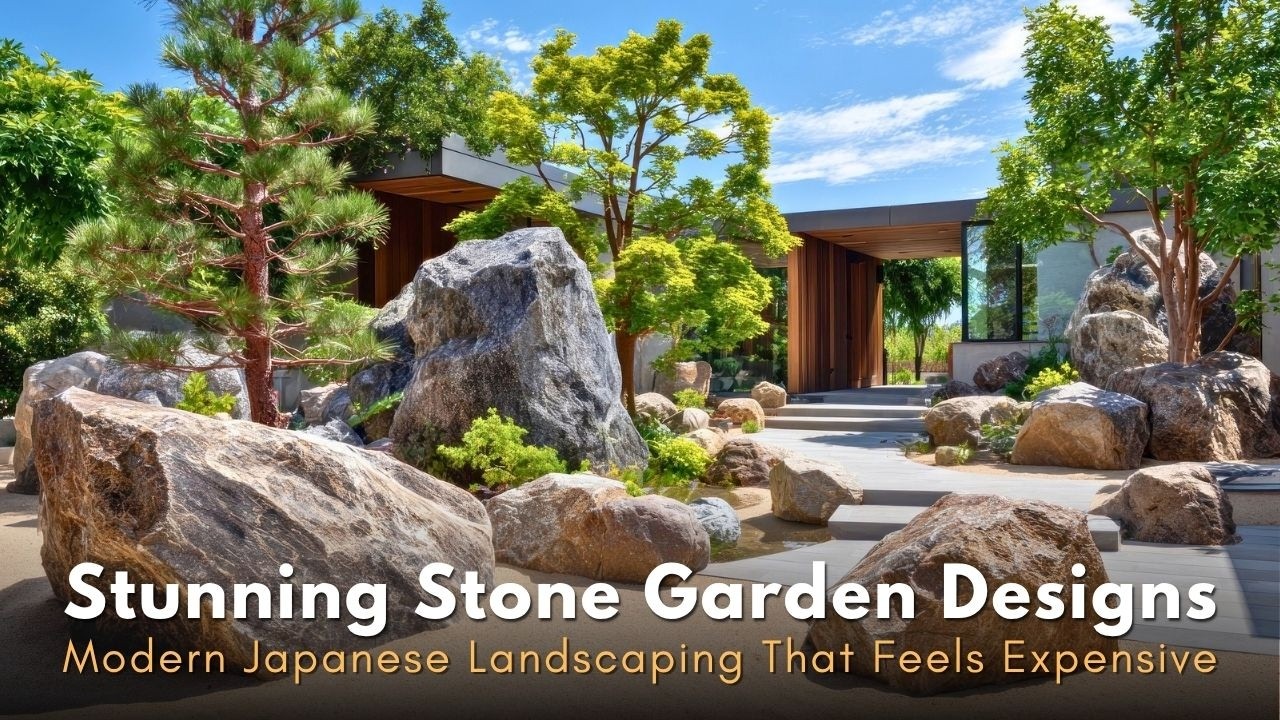Luxury Minimalist Backyard Ideas: Stunning Japanese Stone Garden Designs for Modern Homes