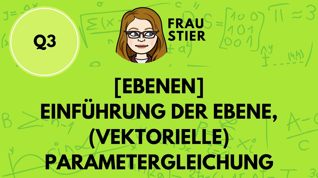 Einführung der Ebene, Vektorielle Parametergleichung der Ebene