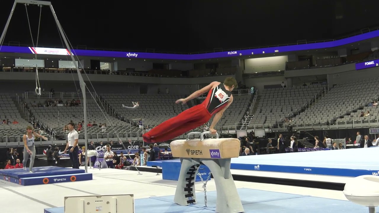 Ethan Cox - Pommel Horse - 2024 Xfinity U.S. Championships - Junior Men Day 2