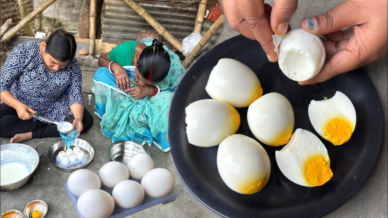 চাইনিজ দের মত হুবহু নকল ডিম বাড়িতেই তৈরি করলাম। Eggless Egg Recipe। Bengali Recipe