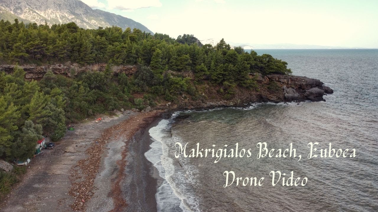 Μakrigialos Beach, Evia Island, Greece – Drone Video