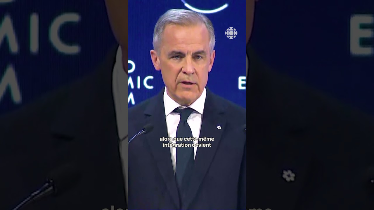 &laquo; Nous sommes en pleine rupture &raquo; : voyez le discours de Mark Carney &agrave; Davos