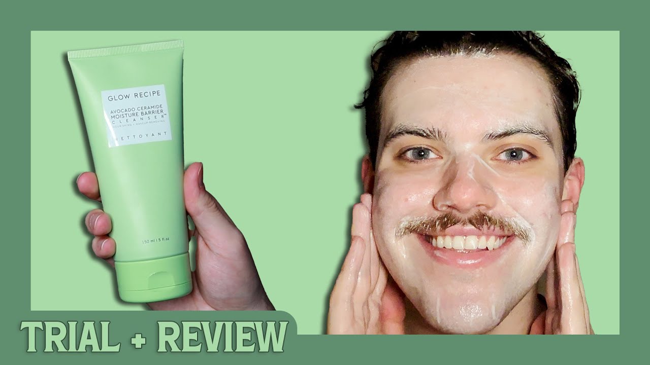 glow recipe avocado ceramide moisture barrier cleanser | trial + review