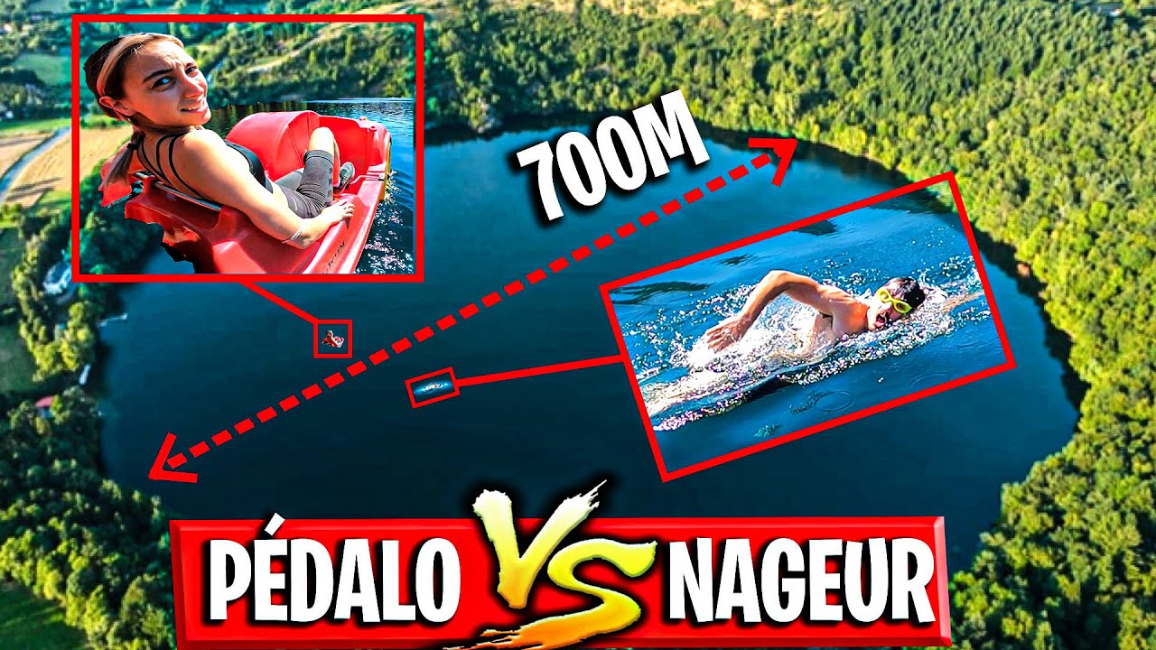 JE NAGE PLUS VITE QU’UN PÉDALO !? (700m de course sur un volcan)