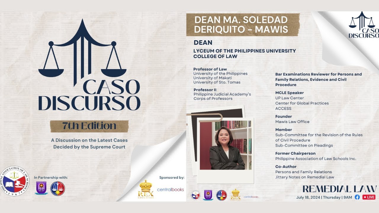 REMEDIAL LAW | Caso Discurso: 7th Edition