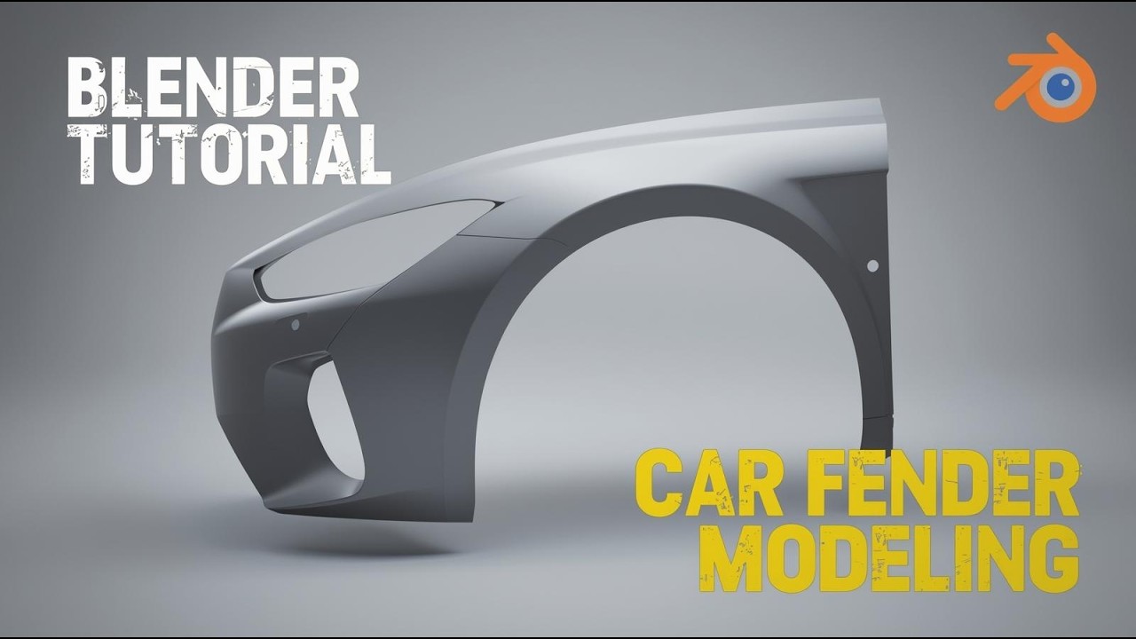 Blender Car Fender Modeling Tutorial | Realistic Automotive Panel Design