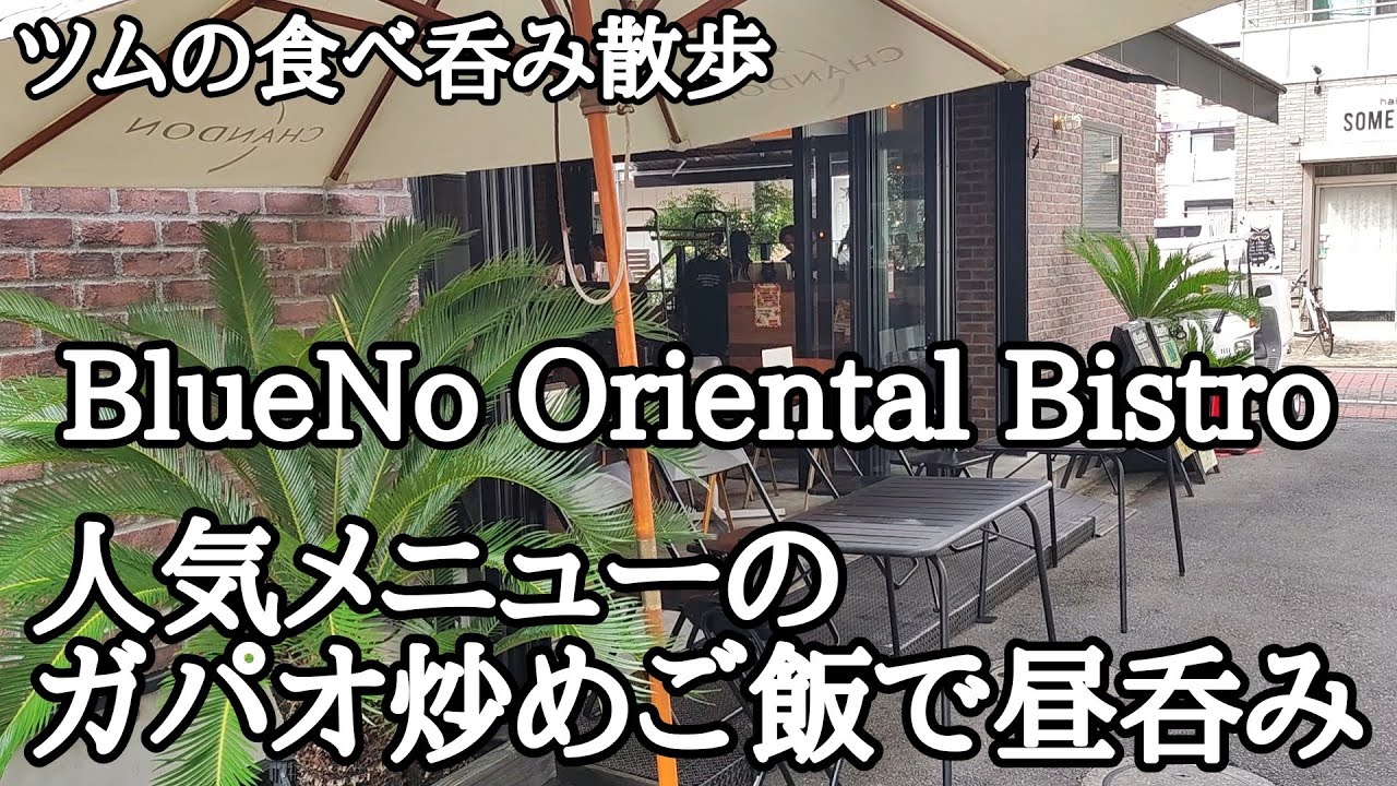大好物のガパオ炒めご飯を堪能する‼キリンハートランドビールで昼呑みだ‼【BlueNo Oriental Bistro】