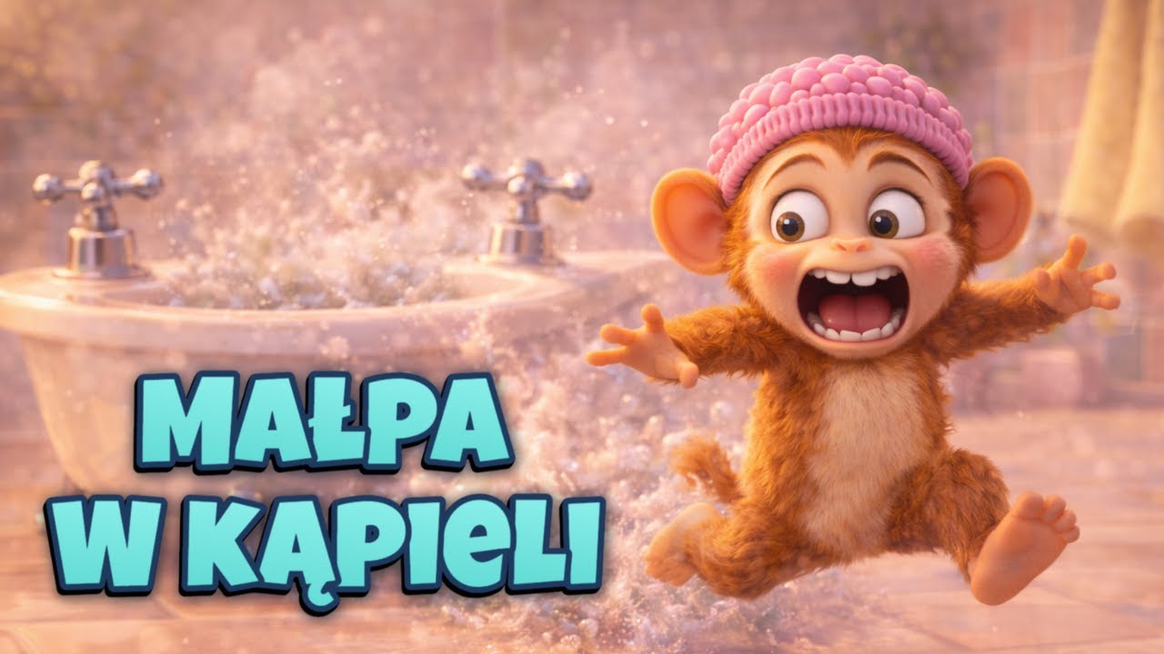 „Małpa w kąpieli – Aleksander Fredro | Animowana bajka dla dzieci”