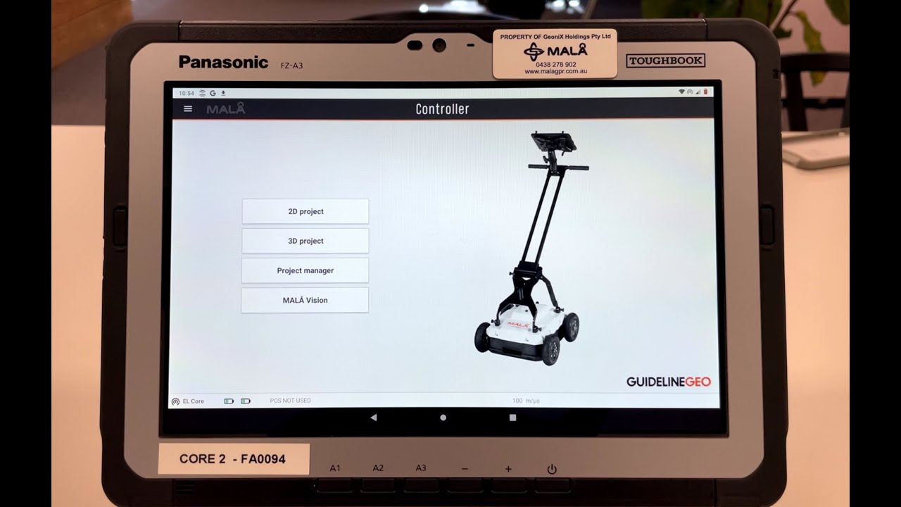 How to get started using the MALA Controller app with the Easy Locator Core