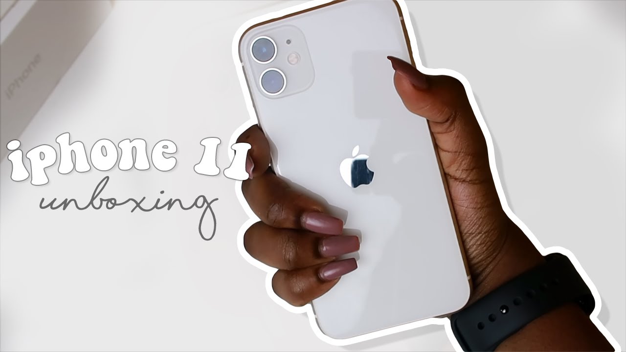 iPhone 11 White Unboxing *satisfying*