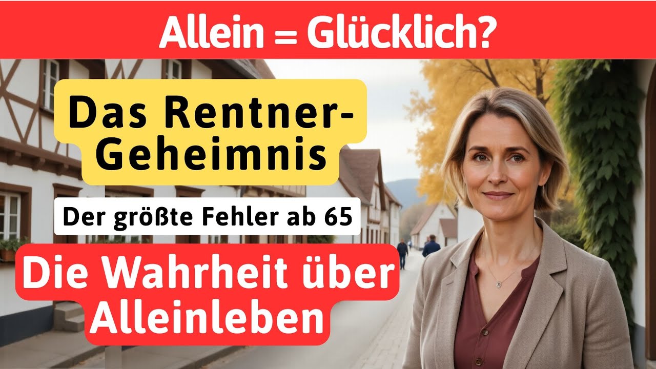 Alleinleben ab 65: Warum die meisten diesen Fehler machen