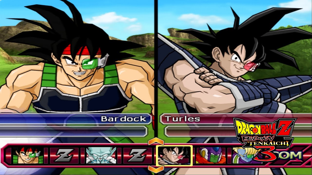 Dragon ball Z Budokai Tenkaichi 3 : Bardock vs. Turles Gameplay