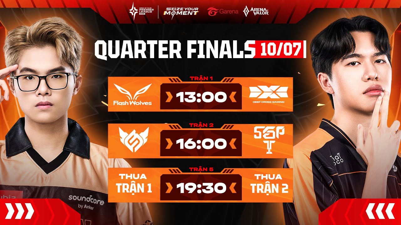 FW vs DCG |  FS vs SGP | DCG vs SGP | V&Ograve;NG TỨ KẾT - APL 2025 (NG&Agrave;Y 10/07)