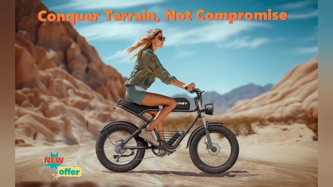 Kickwey K7 Pro 3000W Dual Motor Electric Bike | 48V 23Ah 20” Fat Tire E-Bike