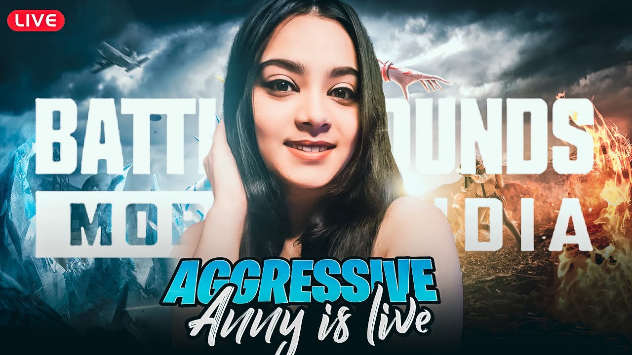 🔴 BGMI FUN GAMEPLAY WITH ANNY🎀 | CHICKEN STREAK ONLY🏆#bgmilive #facecam #lolzzz #girlgamer #trending