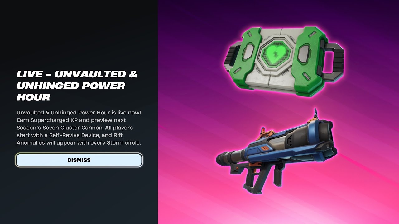 Fortnite Wild Week Vaulted & Unhinged Power Hour