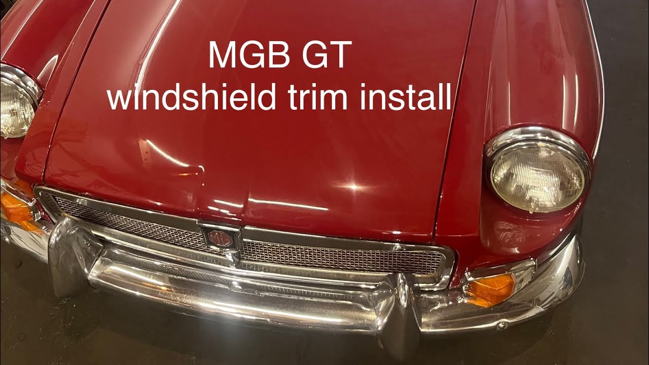 MGB GT windshield trim installation how-to. A painfully slow process, a painfully long video.