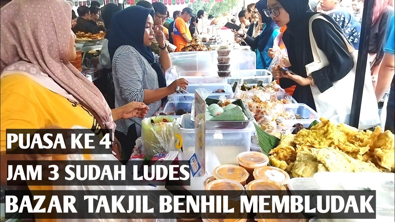 BERBURU ANEKA KUEH TAKJIL di BENHIL MEMBLUDAK
