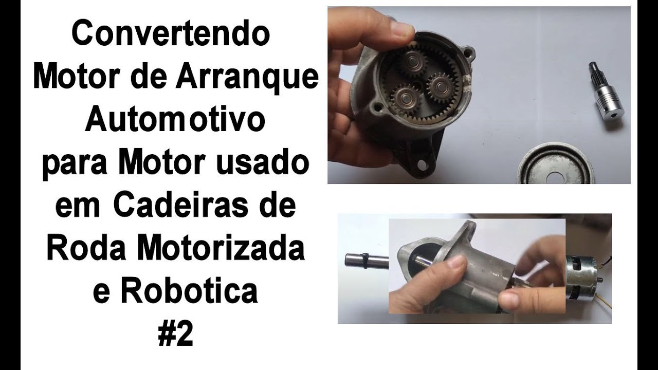 Construindo um motor DC com redução Planetária usando motor arranque Automotivo #2