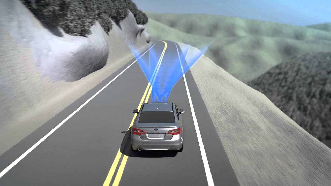 Система помощи водителю Subaru EyeSight Advanced (функция предупреждения о выезде из полосы движения и уводе автомобиля)