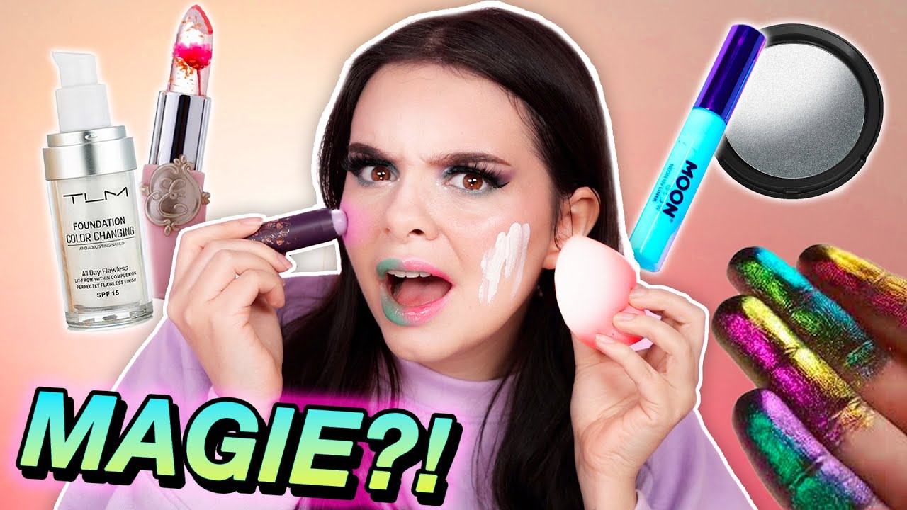 WOW! Diese Makeup Produkte VERÄNDERN IHRE FARBE! 🤯 Color Changing Makeup Test!