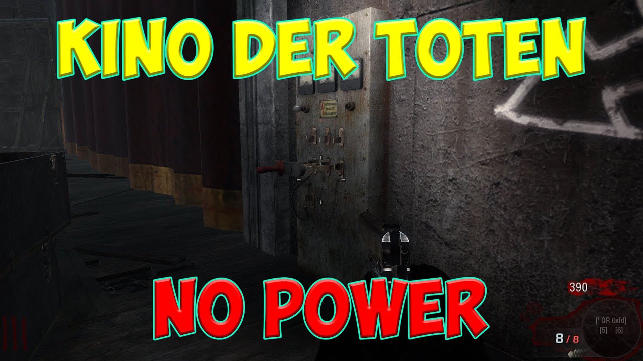 Call Of Duty Black Ops Zombies. Kino Der Toten. No Power. Solo Gameplay