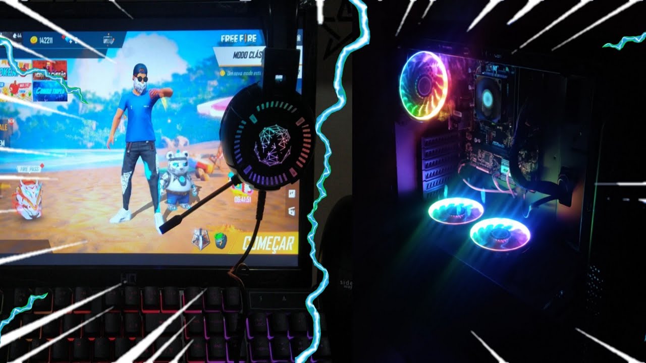 MEU PRIMEIRO PC GAMER! SÓ PARA JOGAR FREE FIRE! - Mordomo FF