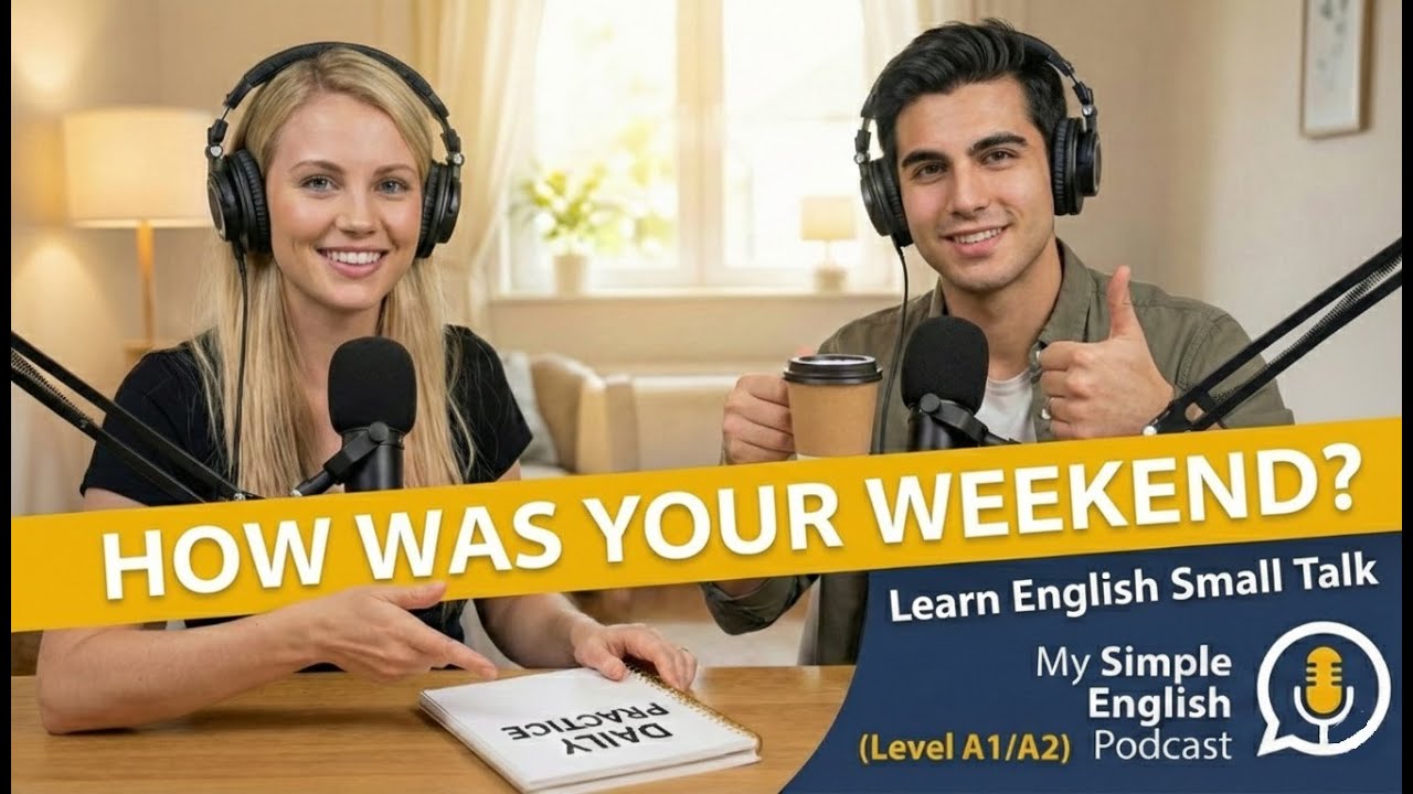 How Was Your Weekend? | Learn English Small Talk with Mark and Sarah