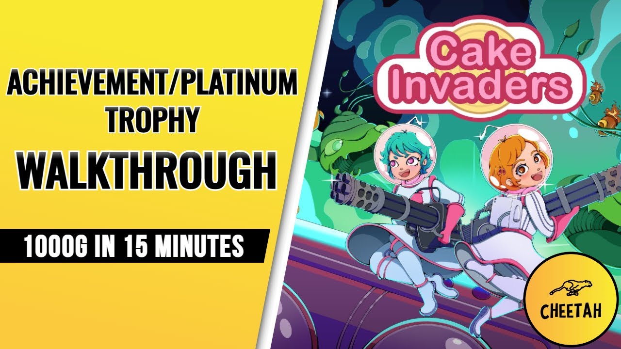 Cake Invaders - Achievement / Platinum Trophy Walkthrough (1000G IN 15-30 MINUTES)