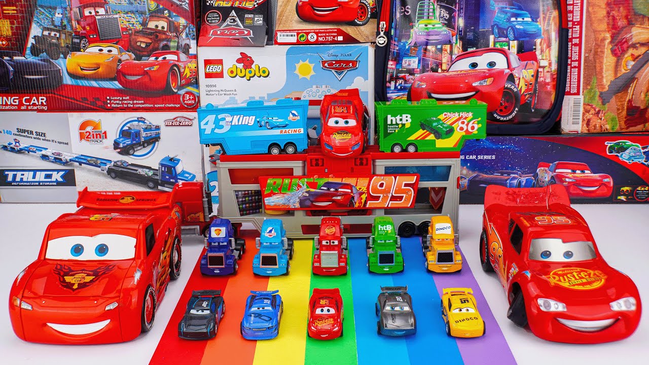 Disney Pixar Cars Unboxing Review | Disney Cars Lightning McQueen Mega Car Collection
