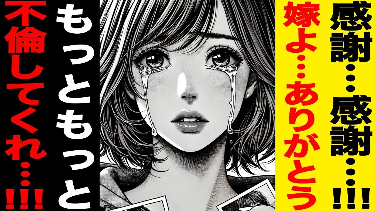 【漫画】不倫嫁のお陰様…!!!感謝…感謝…!!!嫁よ…ありがとう…もっともっと不倫してくれ…!!!…（修羅場）