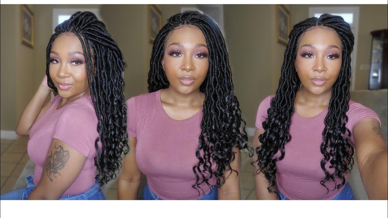 Affordable Goddess Loc Wig Sensationnel Cloud 9 Lace Part Braided Wig GODDESS LOCS Ft Samsbeauty.com