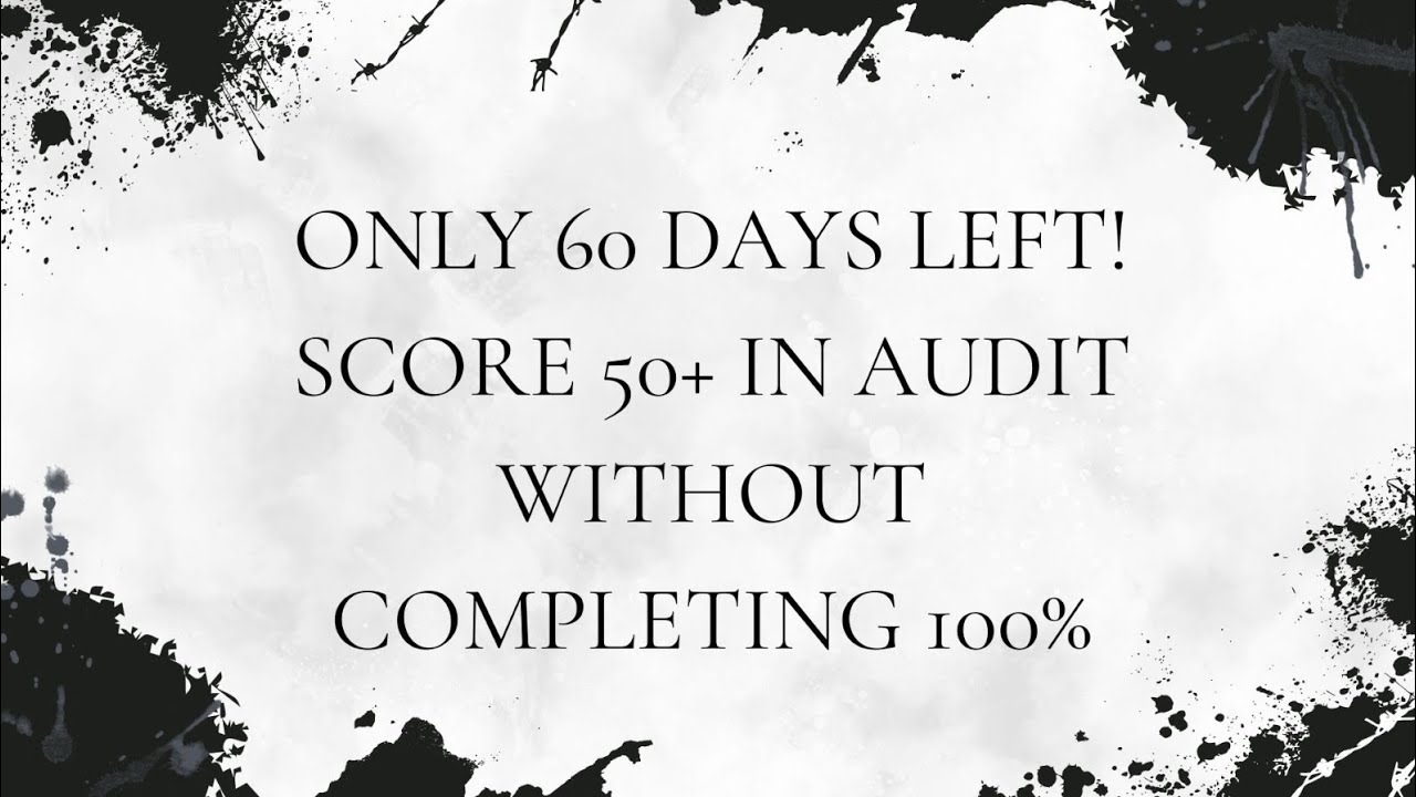 Only 60 days left!50+ in CA Final Audit with just 70% syllabus🔥
