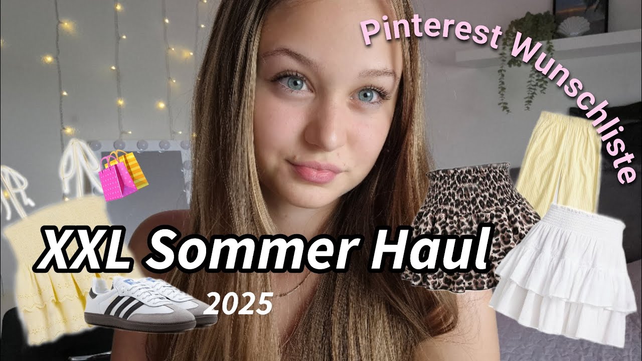 XXL Sommer Haul 🛍 *Pinterest Wunschliste* Sommer Outfits 2025 Teenager | It is Darja
