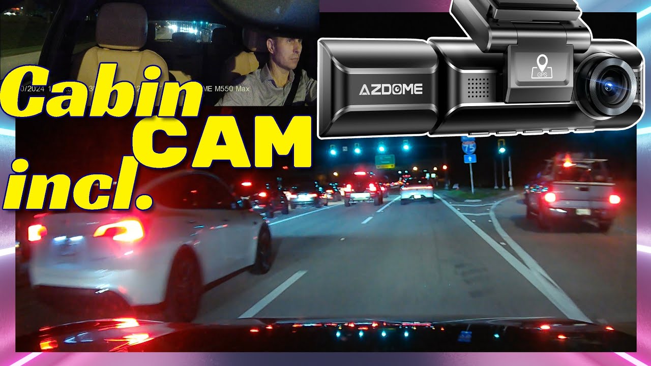 Azdome M550 MAX — Распаковка — Установка — Видеосъёмка днём и ночью
