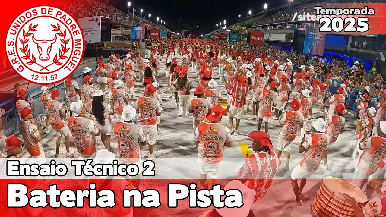Unidos de Padre Miguel 2025 | Pista  - Ensaio Técnico Teste de Luz e Som |  Samba ao vivo #ET25