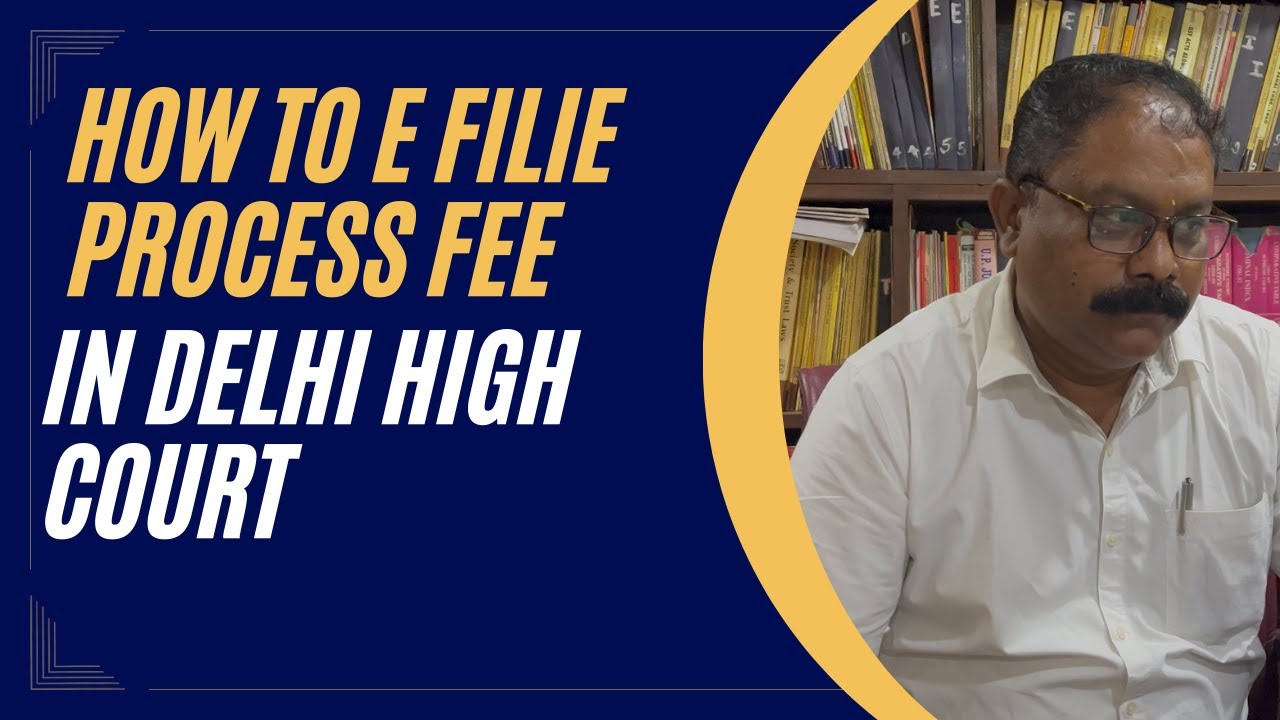 How to e file PROCESS FEE in Delhi High Court | E-FILING GUIDANCE ||