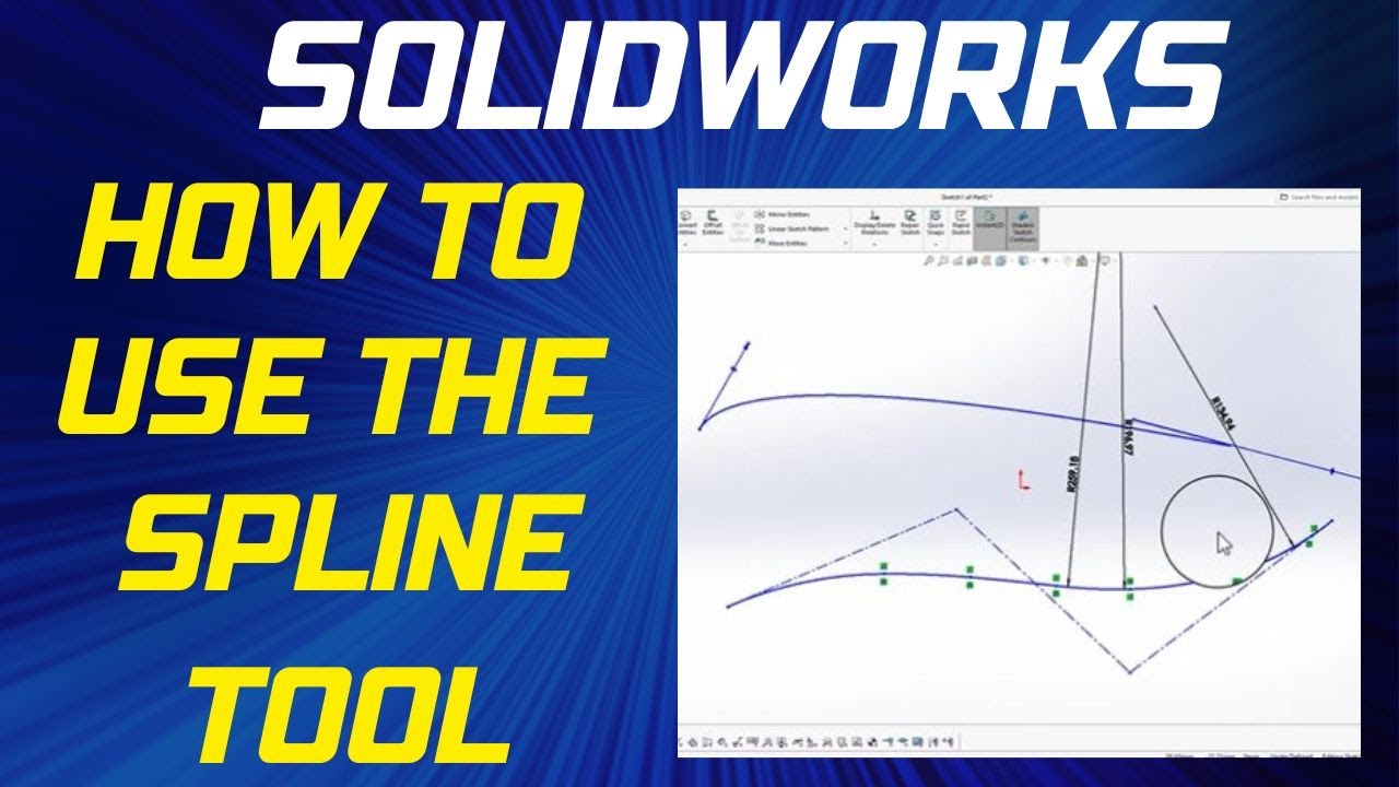 How to use the Spline Tool in Solidworks - Solidworks Beginner's Tutorial