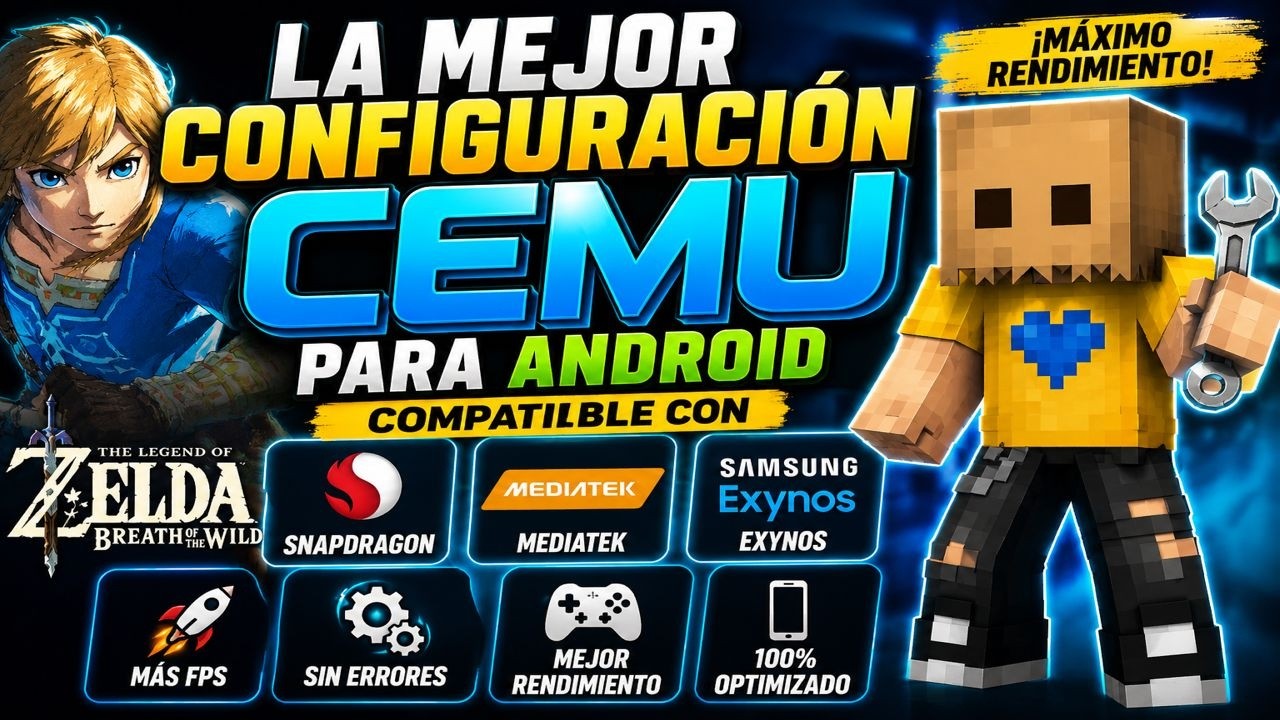CEMU en Android 2026 | Configuraci&oacute;n, Drivers y M&aacute;s FPS