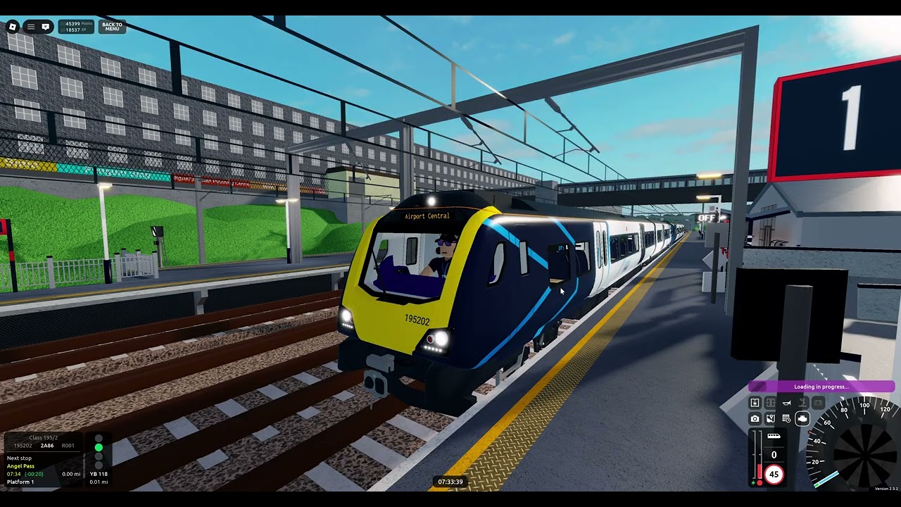 Roblox SCR v2.3.2 R001 Stepford Central➡️Stepford Airport Central (Class 195/2)